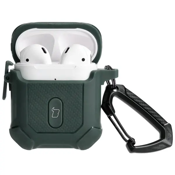 Bizon Case Headphone Armor Apple Airpods 1/2 dark green