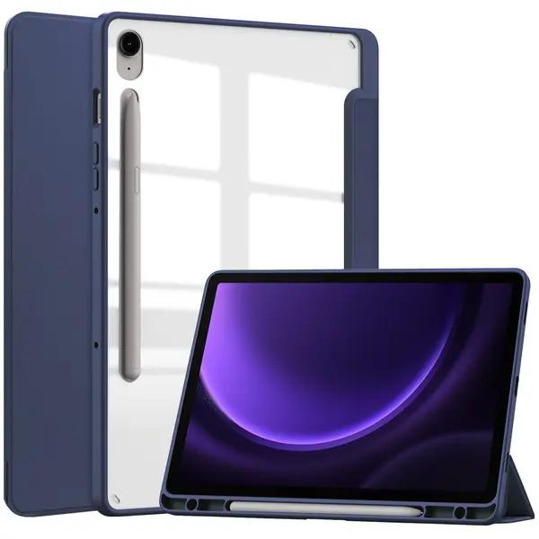 Bizon Case Tab Clear Matt Samsung Galaxy Tab S9 / S9 FE navy blue