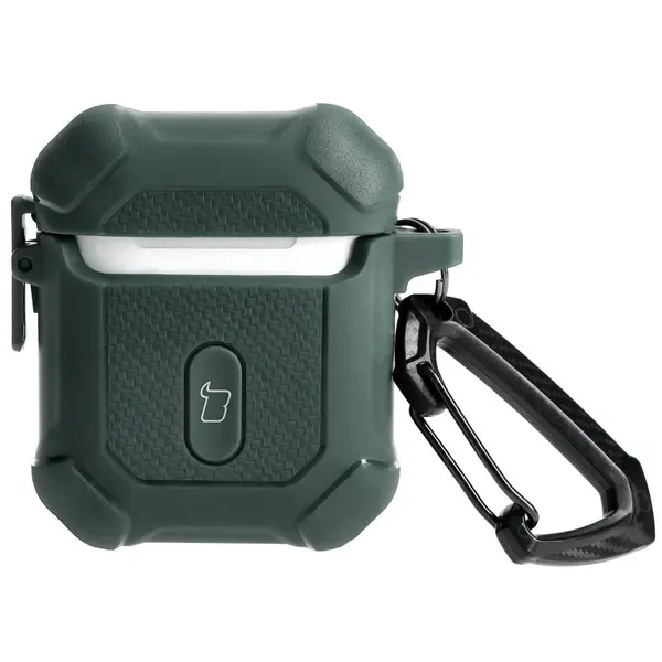 Bizon Case Headphone Armor Apple Airpods 1/2 dark green