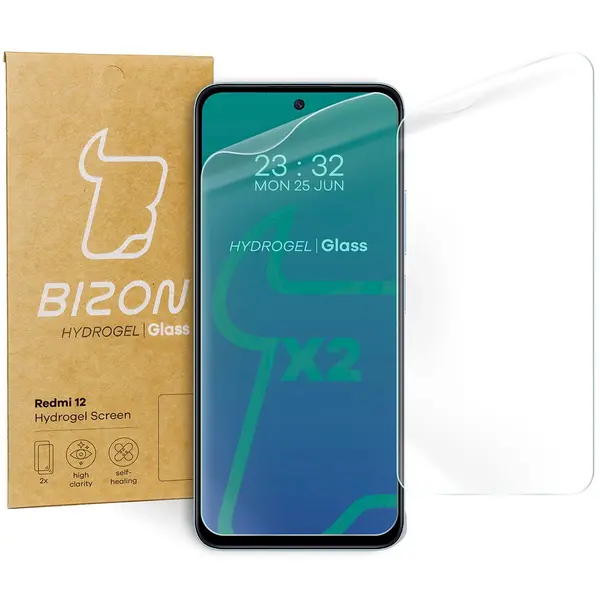 Bizon Glass Hydrogel Redmi 12 [2 PACK]