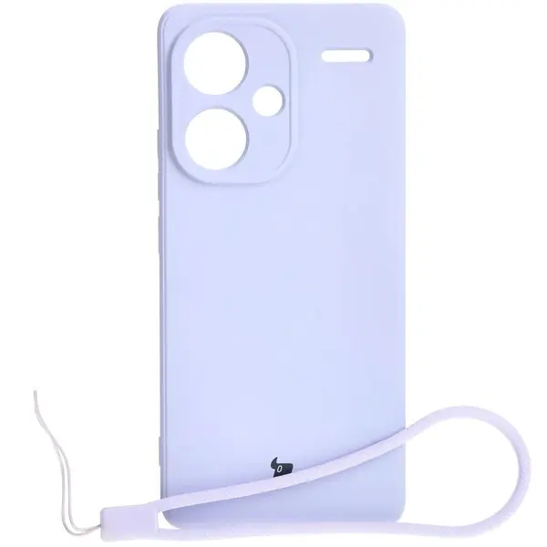 Bizon Case Silicone Sq Xiaomi Redmi Note 13 Pro+ 5G light purple