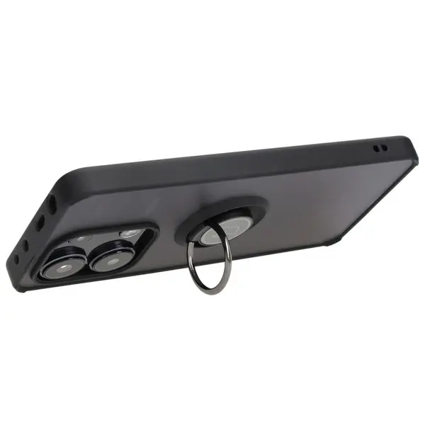 Bizon Case Hybrid Ring Xiaomi Redmi Note 13 4G smoky with a black frame