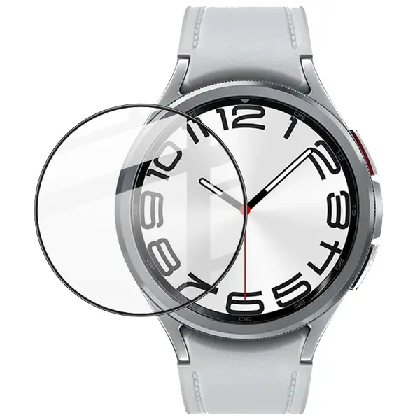 Bizon Glass Watch Edge Hybrid Samsung Galaxy Watch 6 Classic 47 mm black