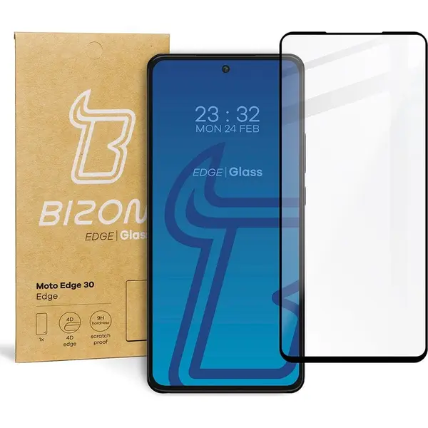 Bizon Glass Edge Motorola Edge 30 black
