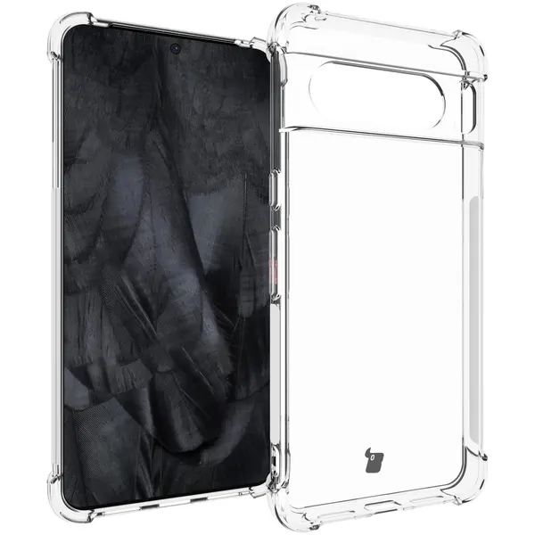 Bizon Case Clear Pack case + 2x screen glass Google Pixel 8 Pro clear