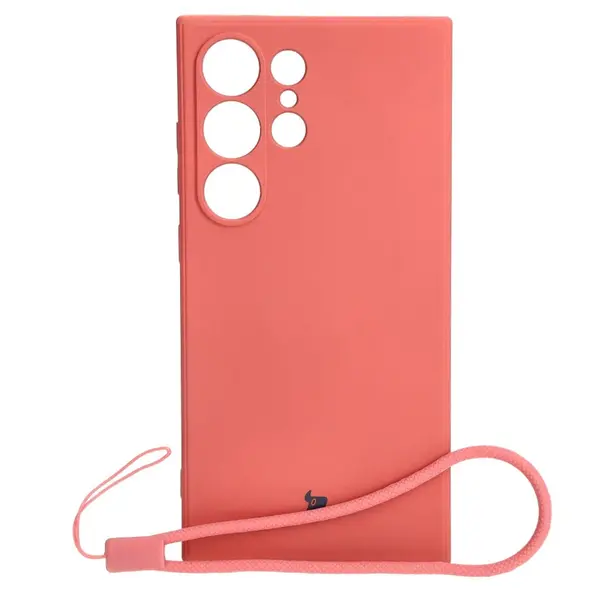 Bizon Case Silicone Sq Samsung Galaxy S24 Ultra dirty pink