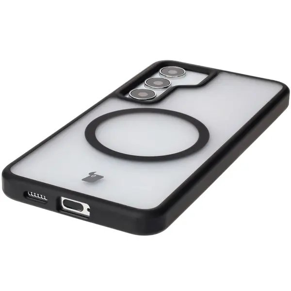Bizon Case MatteO Samsung Galaxy S24 transparent with black frame