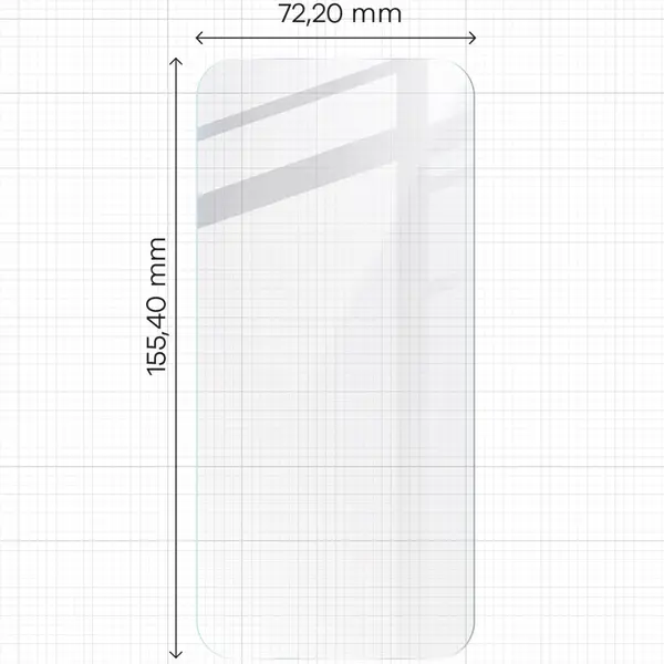 BIZON Clear 3x screen glass + camera glass Apple iPhone 16 Plus