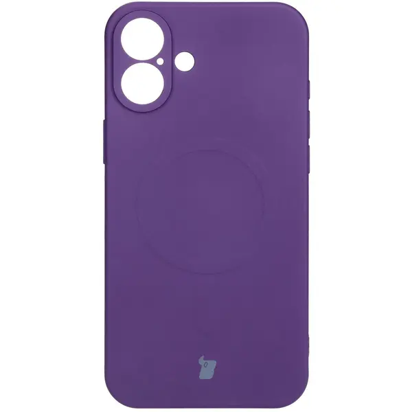 Bizon Case Silicone Magnetic Apple iPhone 16 Plus plum