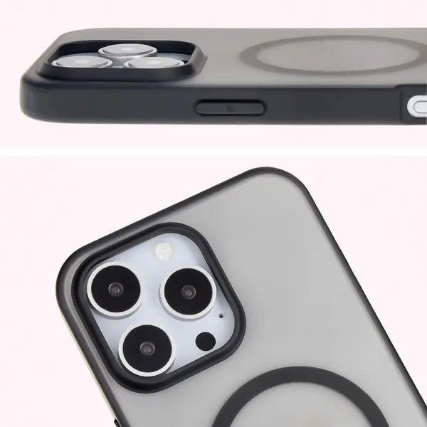 Bizon Case MatteO Apple iPhone 16 Pro transparent with black frame