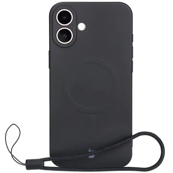 Bizon Case Silicone Magnetic Apple iPhone 16 Plus black
