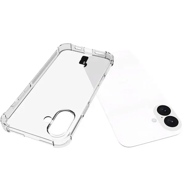Bizon Case Clear Pack case + 2x tempered glass + lens glass Apple iPhone 16 Plus