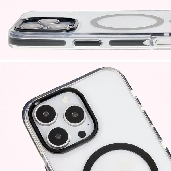 Bizon Case Marco Apple iPhone 16 Pro clear with black frame