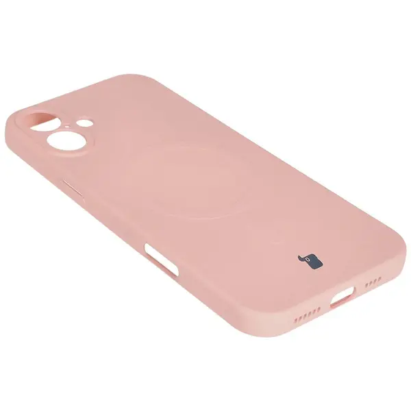 Bizon Case Silicone Magnetic Apple iPhone 16 light pink