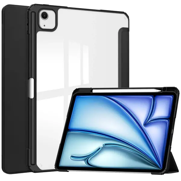 Bizon Case Tab Clear Matt Apple iPad Air 13" 2024 black