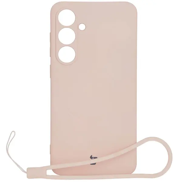 Bizon Case Silicone Magnetic Sq Samsung Galaxy S24 FE light pink