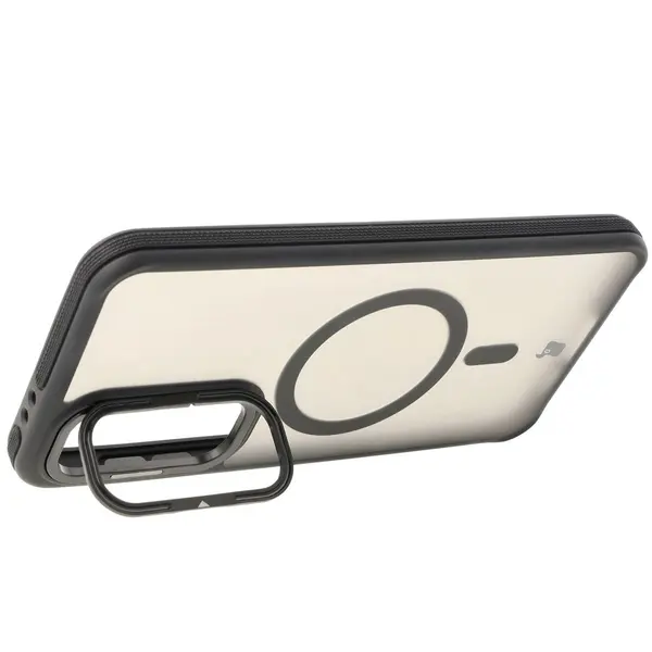 Bizon Case Eclipse Samsung Galaxy S24 FE smoky with a black frame