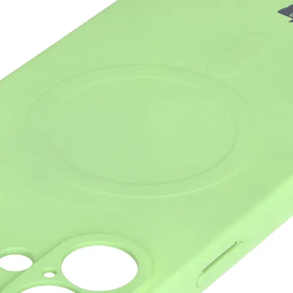 Bizon Case Silicone Magnetic Apple iPhone 16 light green