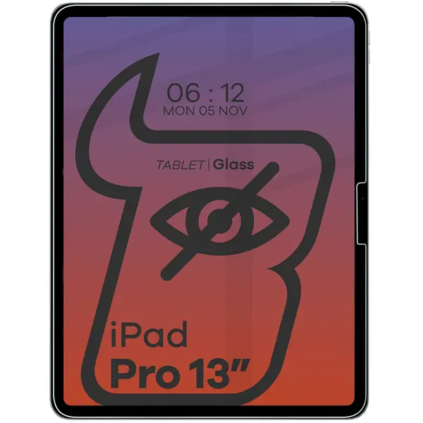 Bizon Glass Tab Clear Shadow Apple iPad Pro 13 2024 [2 PACK]