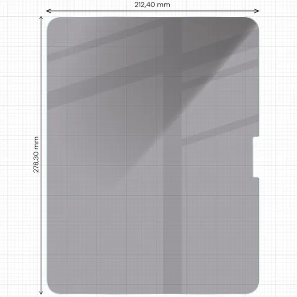 Bizon Glass Tab Clear Shadow Apple iPad Pro 13 2024 [2 PACK]