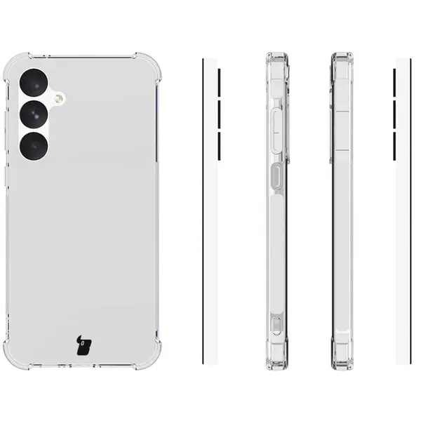 Bizon Case Clear Pack case + 2x screen glass Samsung Galaxy A55 5G clear