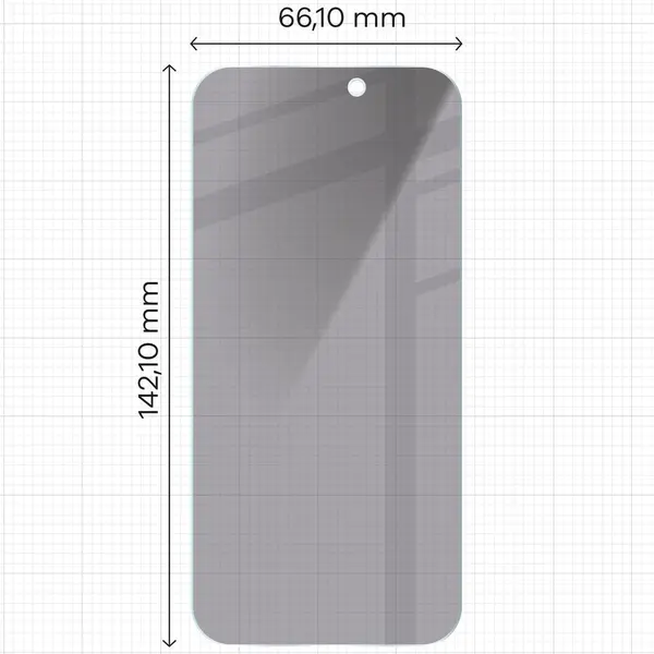 Bizon Glass Clear Shadow Apple iPhone 16/15/15 Pro tinted