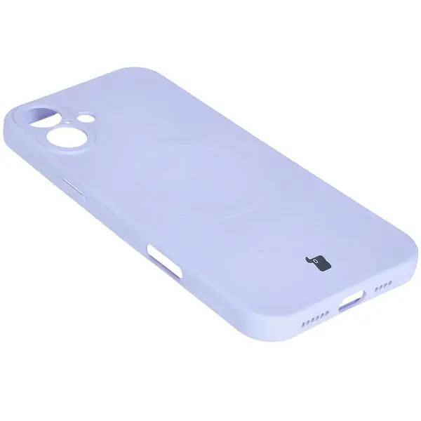 Bizon Case Silicone Magnetic Apple iPhone 16 light purple