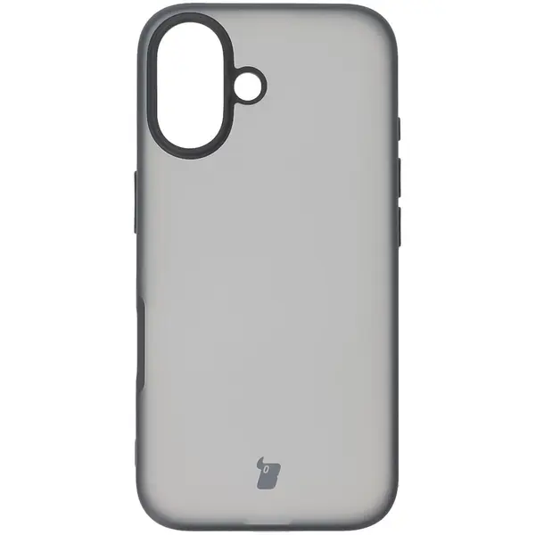 Bizon Case Angelo Apple iPhone 16 smoky with a black frame