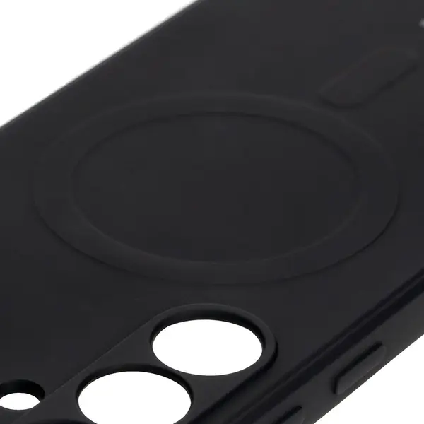 Bizon Case Silicone Magnetic Sq Samsung Galaxy S24 FE black
