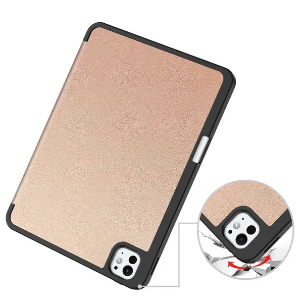 Bizon Case Tab Lizard Apple iPad Pro 11" 5 gen. 2024 rose gold
