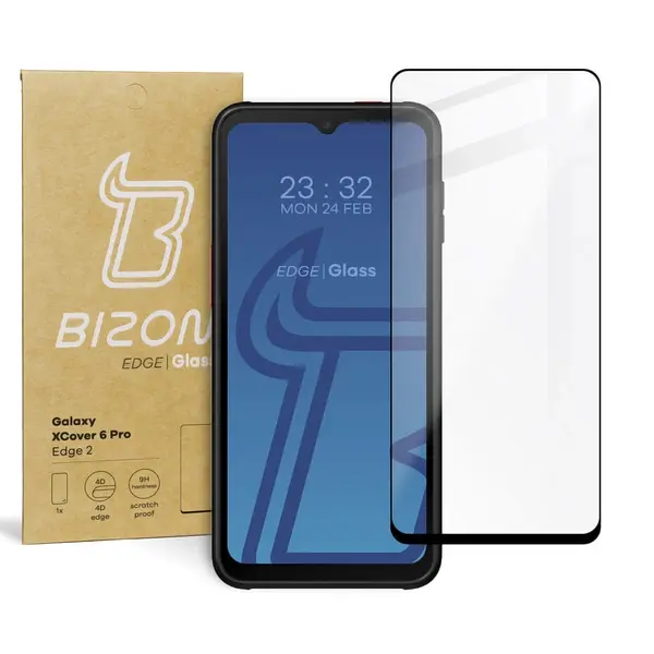 Bizon Glass Edge 2 Samsung Galaxy XCover 6 Pro black