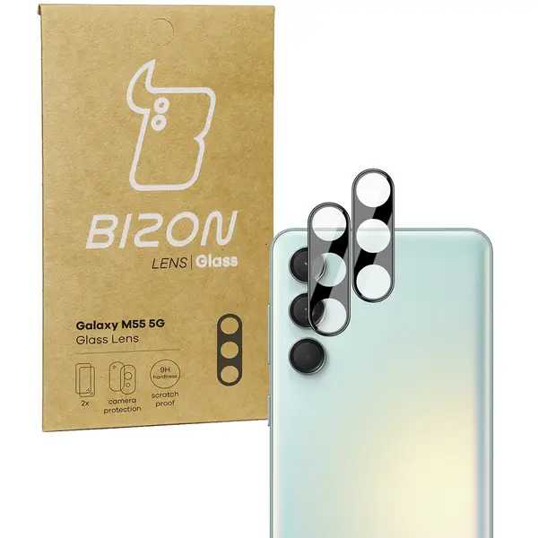 Bizon Glass Lens Samsung Galaxy M55 5G [2 PACK]