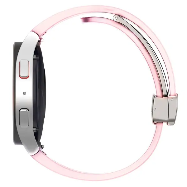 Bizon Strap Watch Silicone Samsung Galaxy Watch FE/7/6/6 Classic/5/5 Pro/4/4 Classic light rose