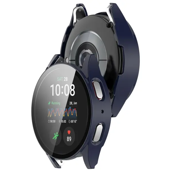 Bizon Case+Glass Watch Samsung Galaxy Watch 7 40 mm blue