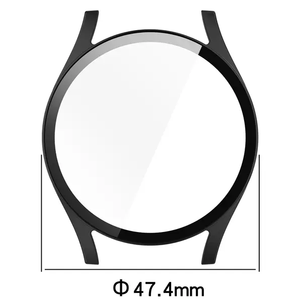 Bizon Case+Glass Watch Samsung Galaxy Watch 7 44 mm black