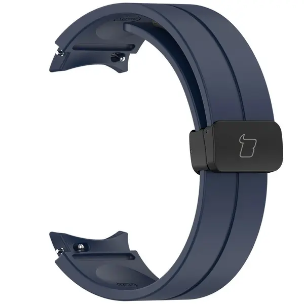Bizon Strap Watch Silicone Samsung Galaxy Watch FE/7/6/6 Classic/5/5 Pro/4/4 Classic navy blue