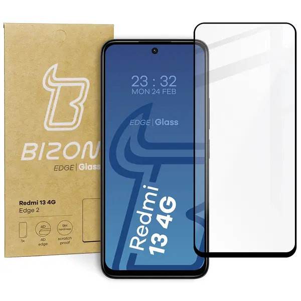 Bizon Glass Edge 2 Xiaomi Redmi 13 4G black