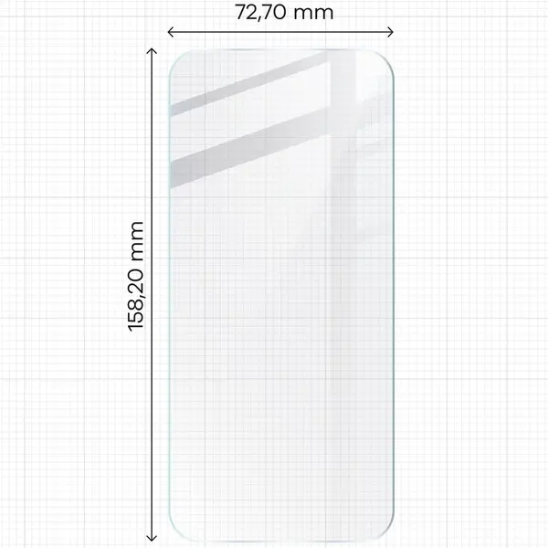 BIZON Clear 3x screen glass + camera glass Nothing Phone (2a)