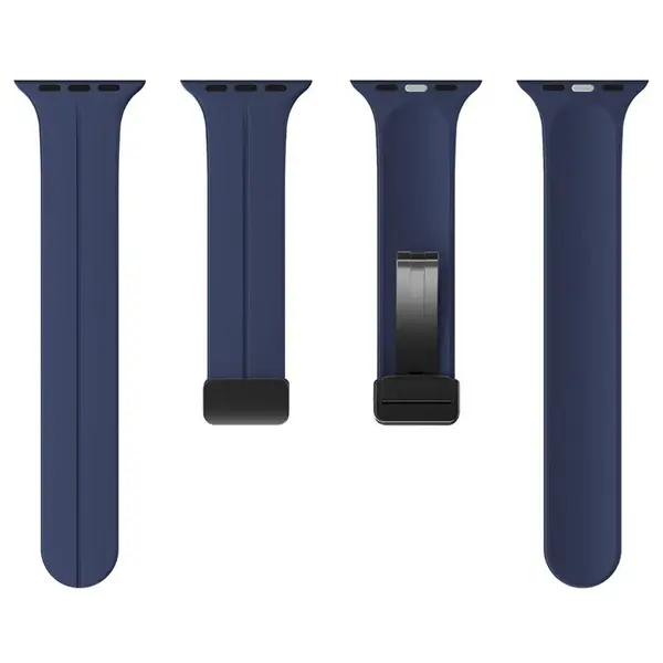 Bizon Strap Watch Silicone Apple Watch 44/45/46/49 mm navy blue