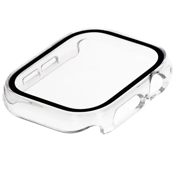 Bizon Case+Glass Watch Apple Watch 10 46mm clear