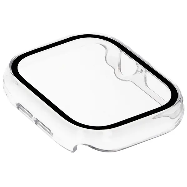 Bizon Case+Glass Watch Apple Watch 10 46mm clear