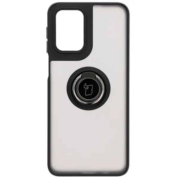 Bizon Case Hybrid Ring Motorola Moto G55 5G smoky with a black frame