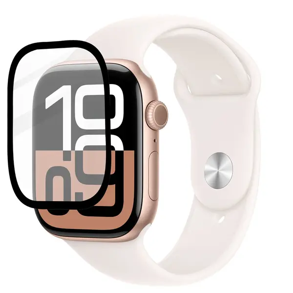 Bizon Glass Watch Edge Hybrid Apple Watch 10 42 mm black
