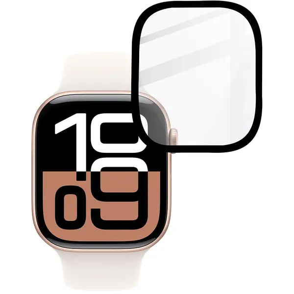 Bizon Glass Watch Edge Hybrid Apple Watch 10 42 mm black