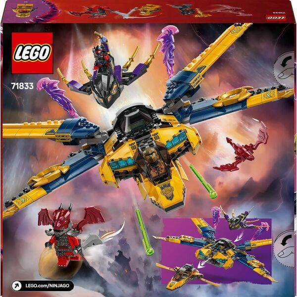 Ninjago Ras i burzowy superodrzutowiec Arina (71833)