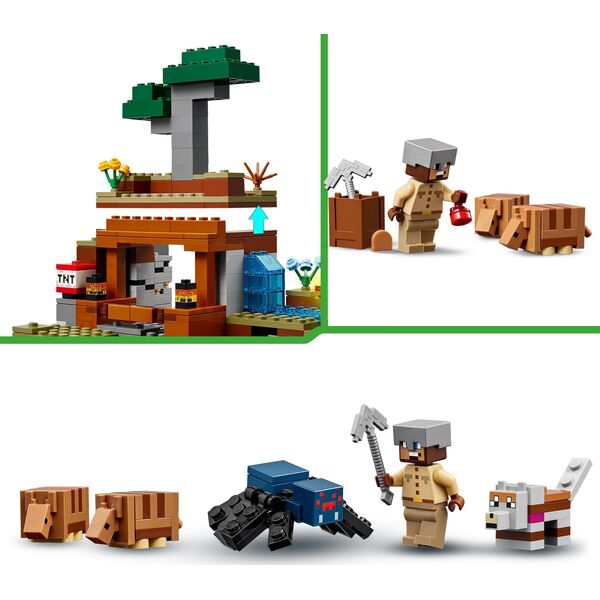Minecraft Wyprawa do pancernikowej kopalni (21269)