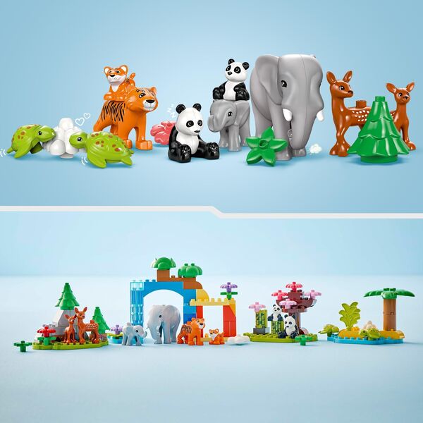 Duplo Rodziny dzikich zwierząt 3 w 1 (10446)