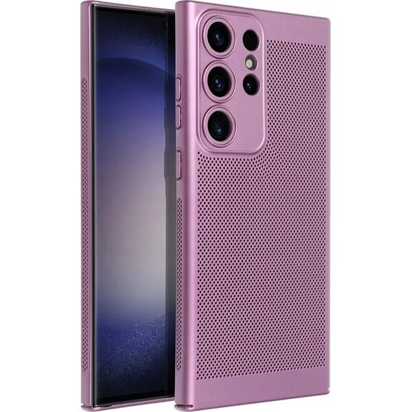 OEM Futerał BREEZY do SAMSUNG S23 Ultra fioletowy