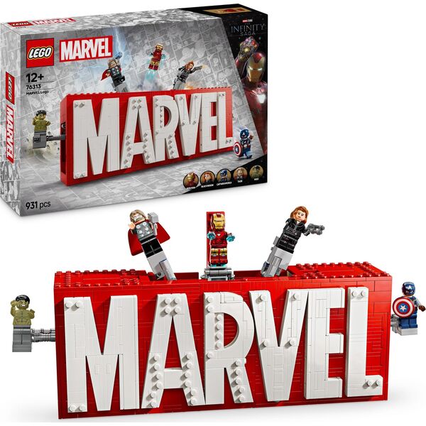 Marvel Logo MARVEL z minifigurkami  (76313)
