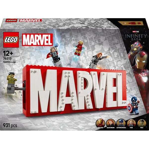 Marvel Logo MARVEL z minifigurkami  (76313)